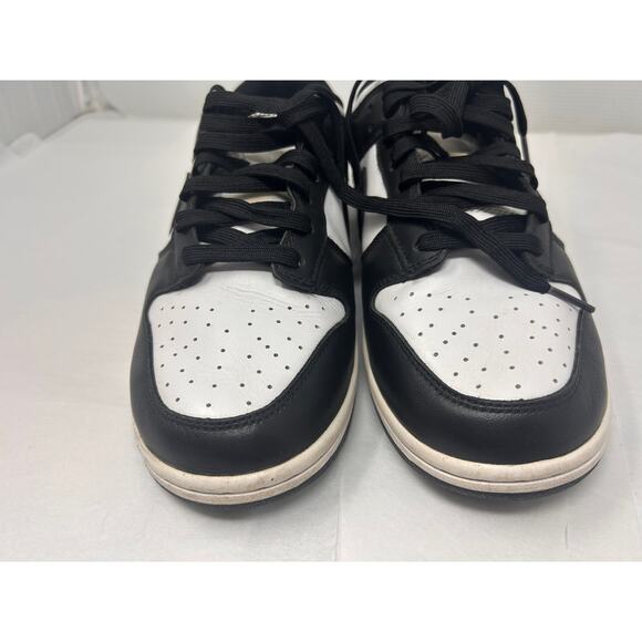 Nike Dunk Low Black White Panda Sneakers Men’s 10.5 Black White - Picture 6 of 9